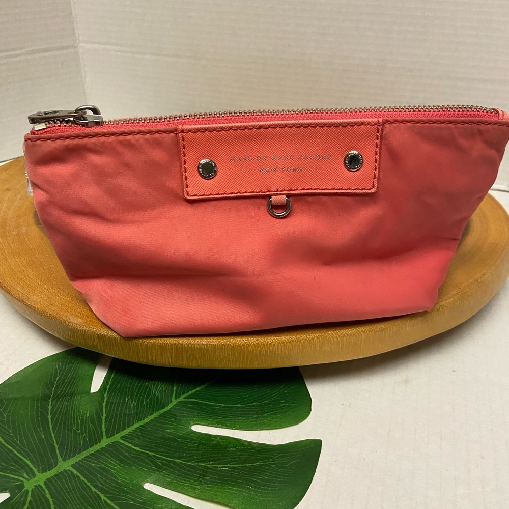 Marc Jacobs Salmon Pink Make Up Cosmetic Pouch